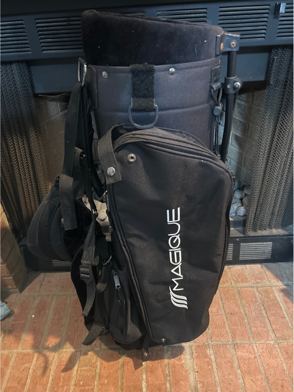 Magique Black Golf Stand Bag with Multiple Pockets